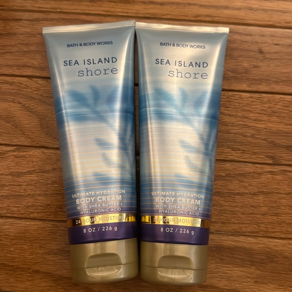 BBW 2pc Sea Island Shore Body Creams